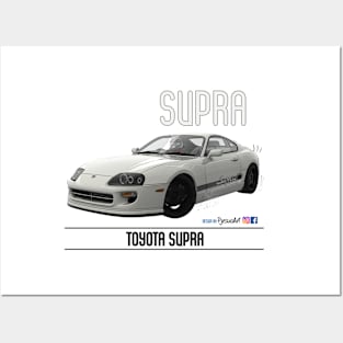 Supra Drift White Posters and Art